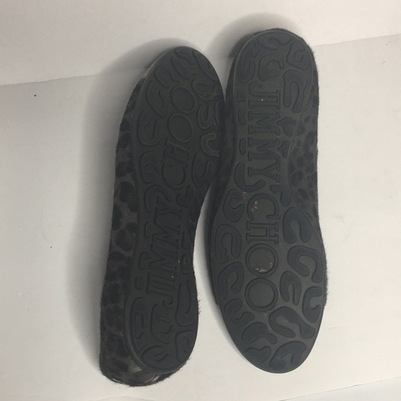 Jimmy Choo Whirl Leopard-Print Cap-Toe Ballet Flat - Picture 7 of 8